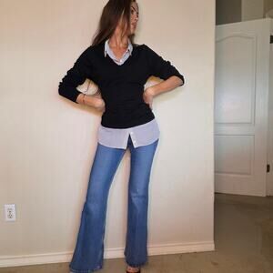 Adrianna Papell Black & White Polka Dot Layered Blouse